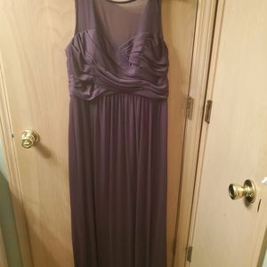 David's Bridal, eggplant purple dress, size 14